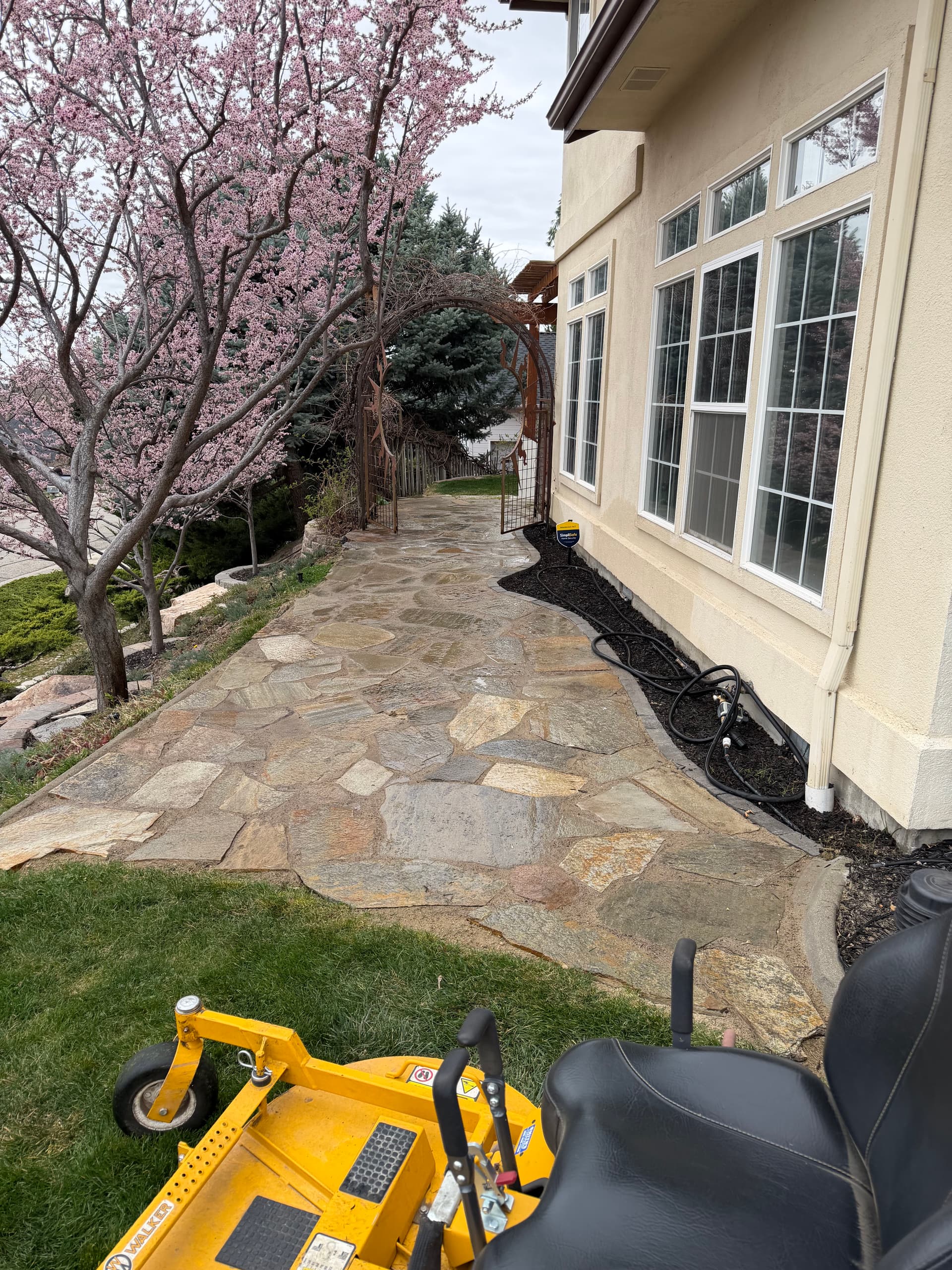 Gallery photos for Transforming a Grassy Path with Stone Elegance: Image #2