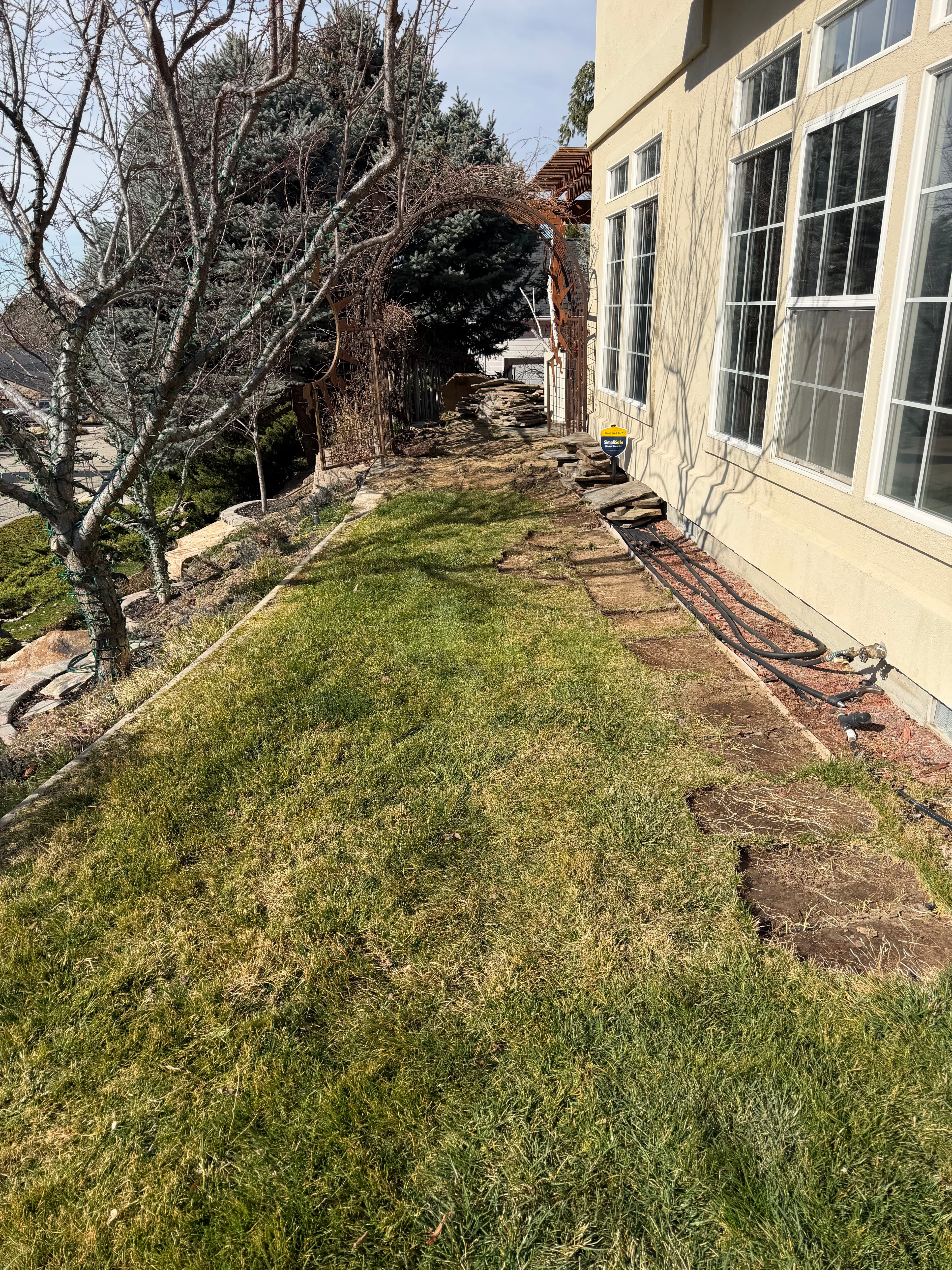 Project Transforming a Grassy Path with Stone Elegance image