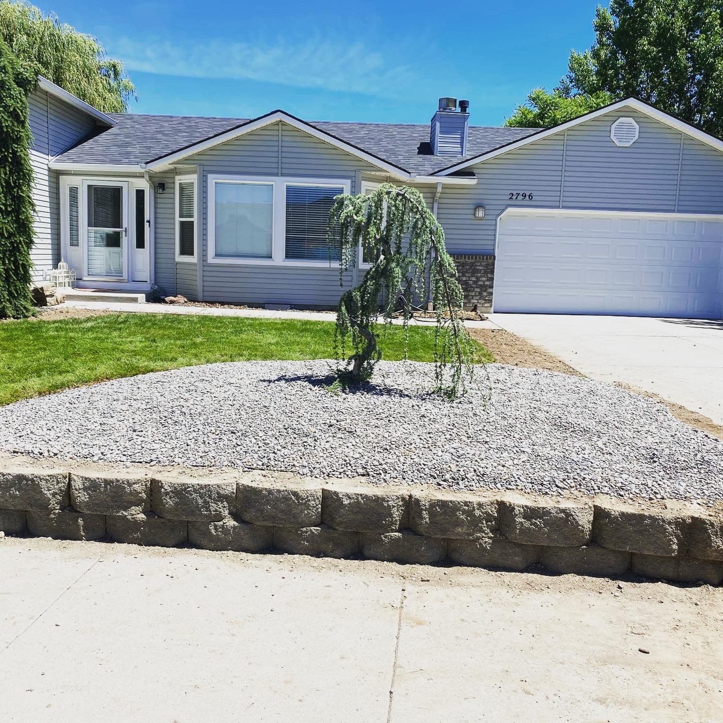 Stylish Front Yard Overhaul with Hardscaping