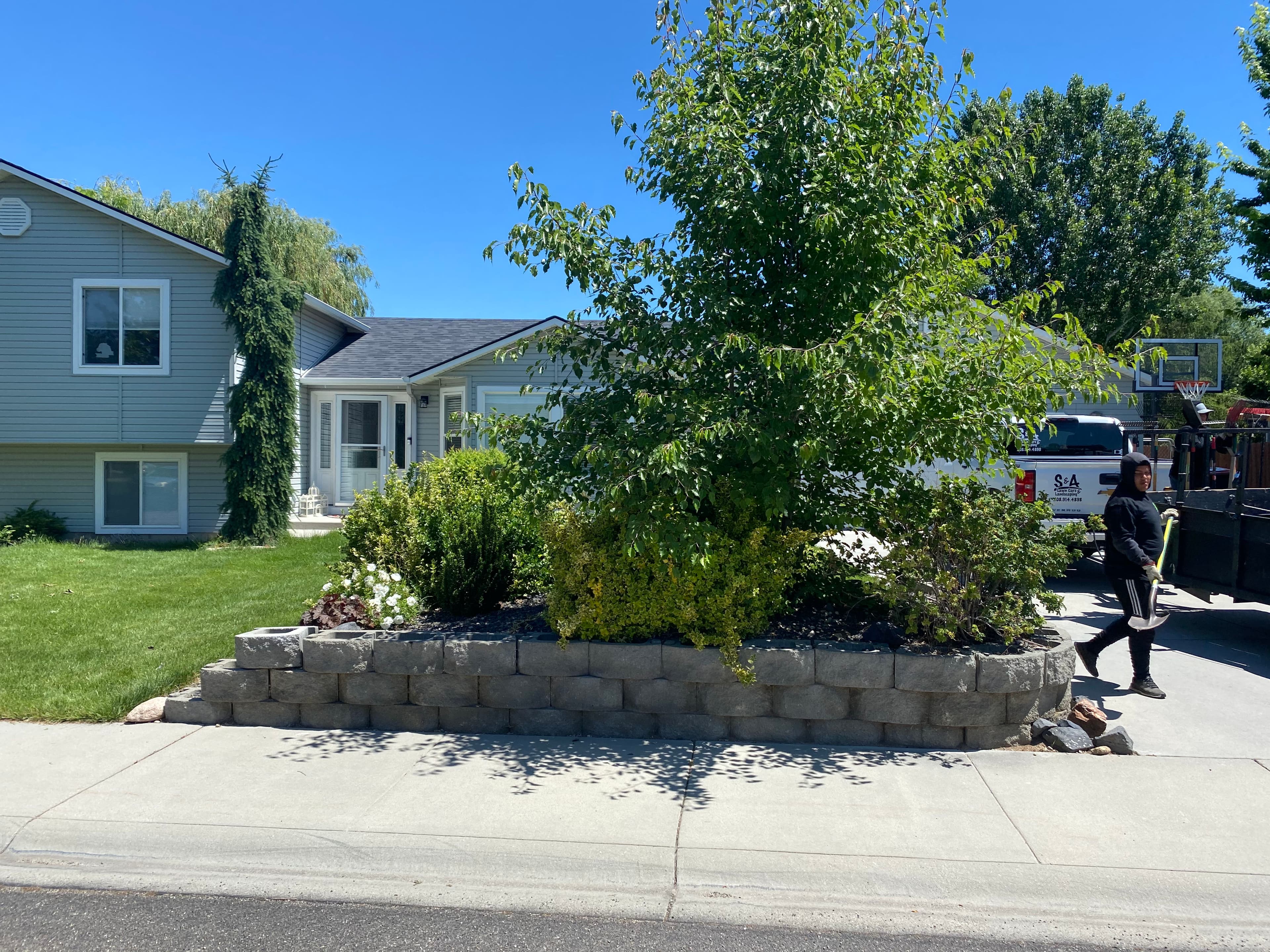 Project Stylish Front Yard Overhaul with Hardscaping image